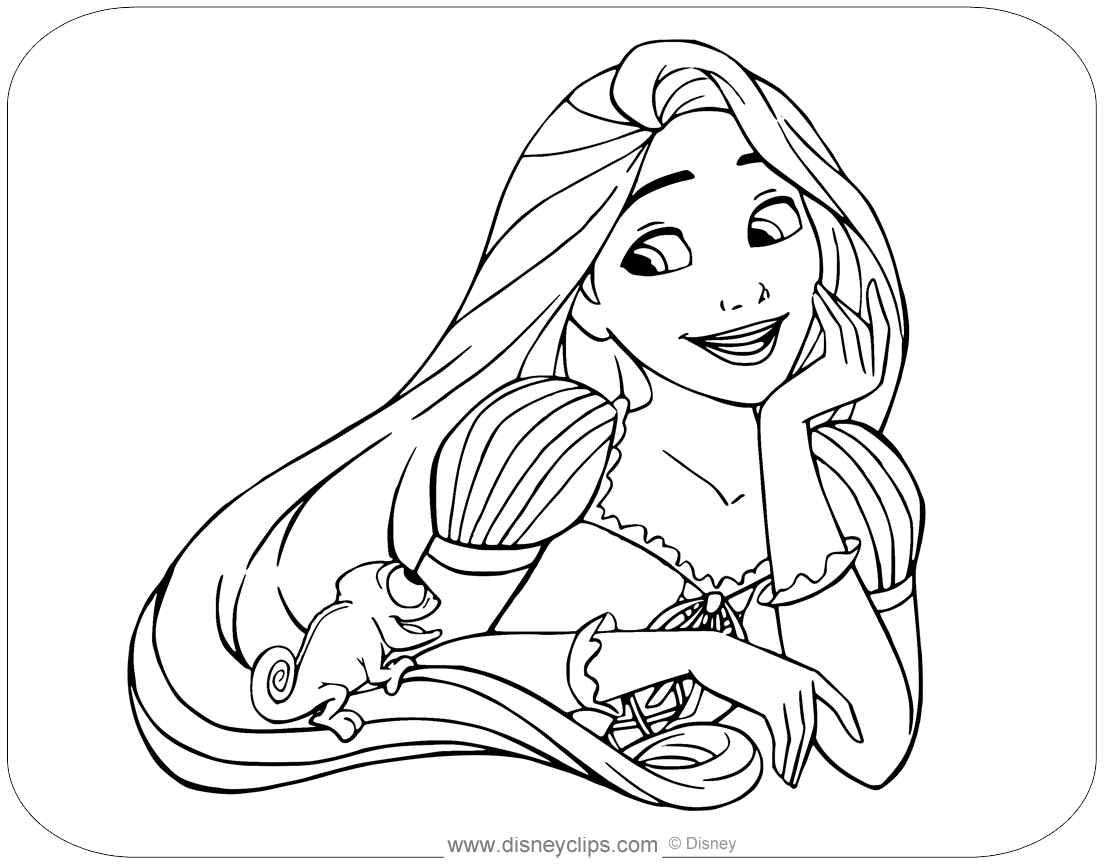 Rapunzel Coloring Sheet Printable
