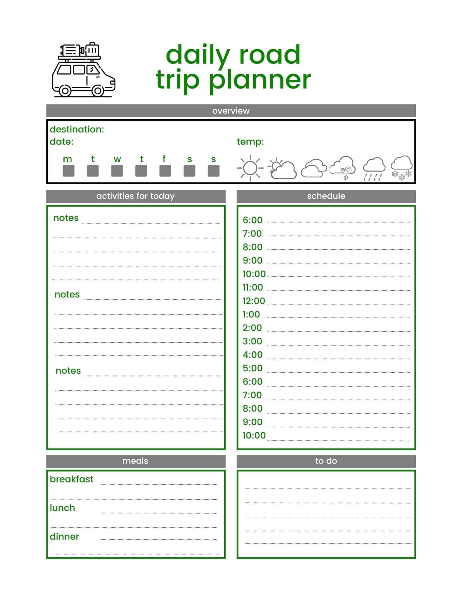 FREE Printable Travel Planner This Big Adventure FREE Printable Travel Planner This Big Adventure