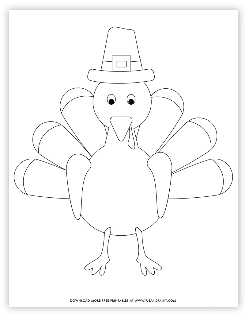 Free Printable Turkey Color Sheet Page