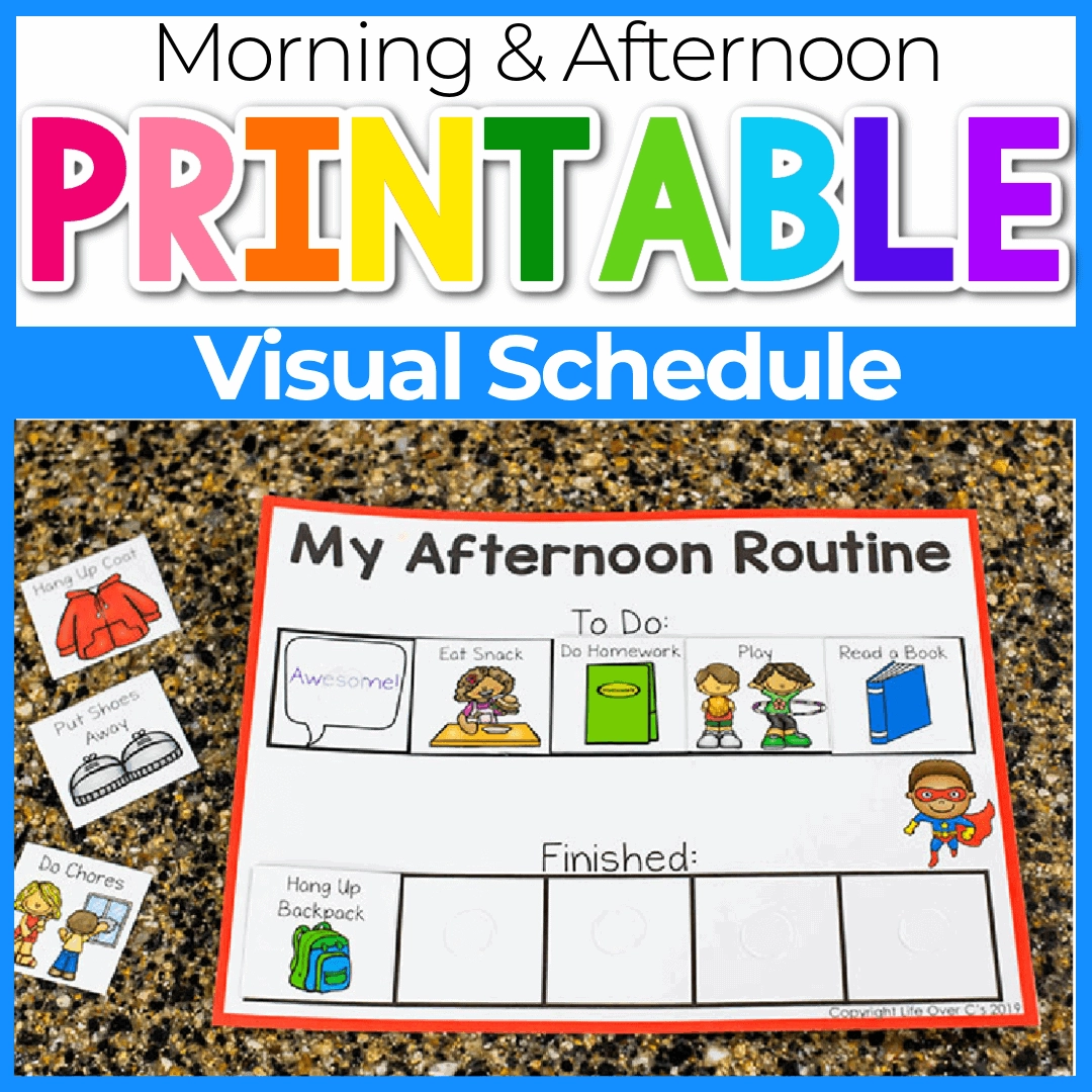 Visual Schedule Application Printable