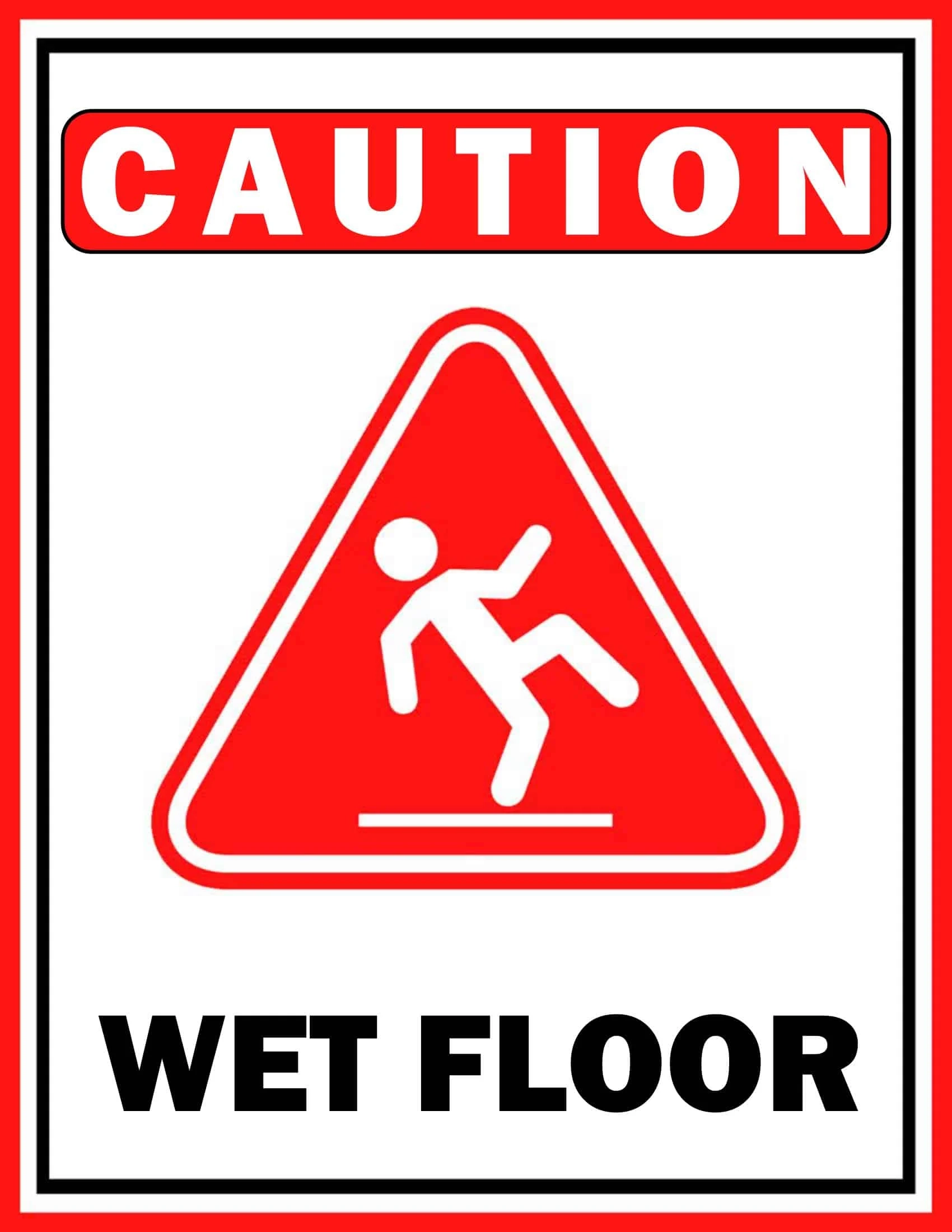 Free Printable Wet Floor Signs Templates PDF Caution Free Printable Wet Floor Signs Templates PDF Caution