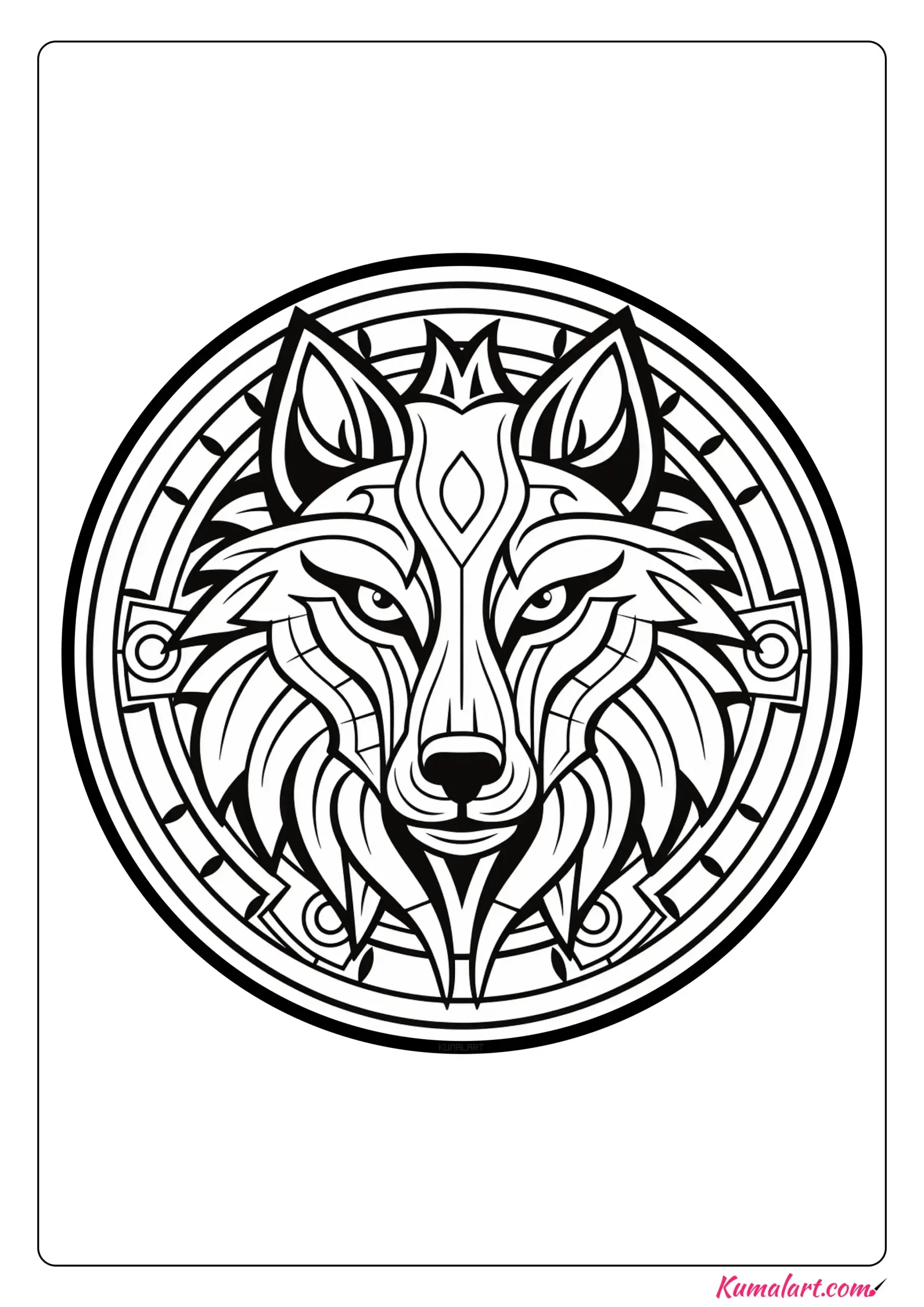 Free Printable Wolf Mandala Coloring Pages Kumalart Free Printable Wolf Mandala Coloring Pages Kumalart