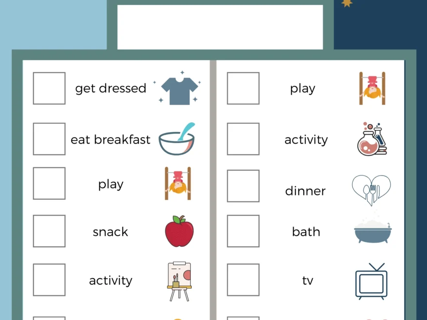 Free Routine Activity Charts Customizable For Your Family