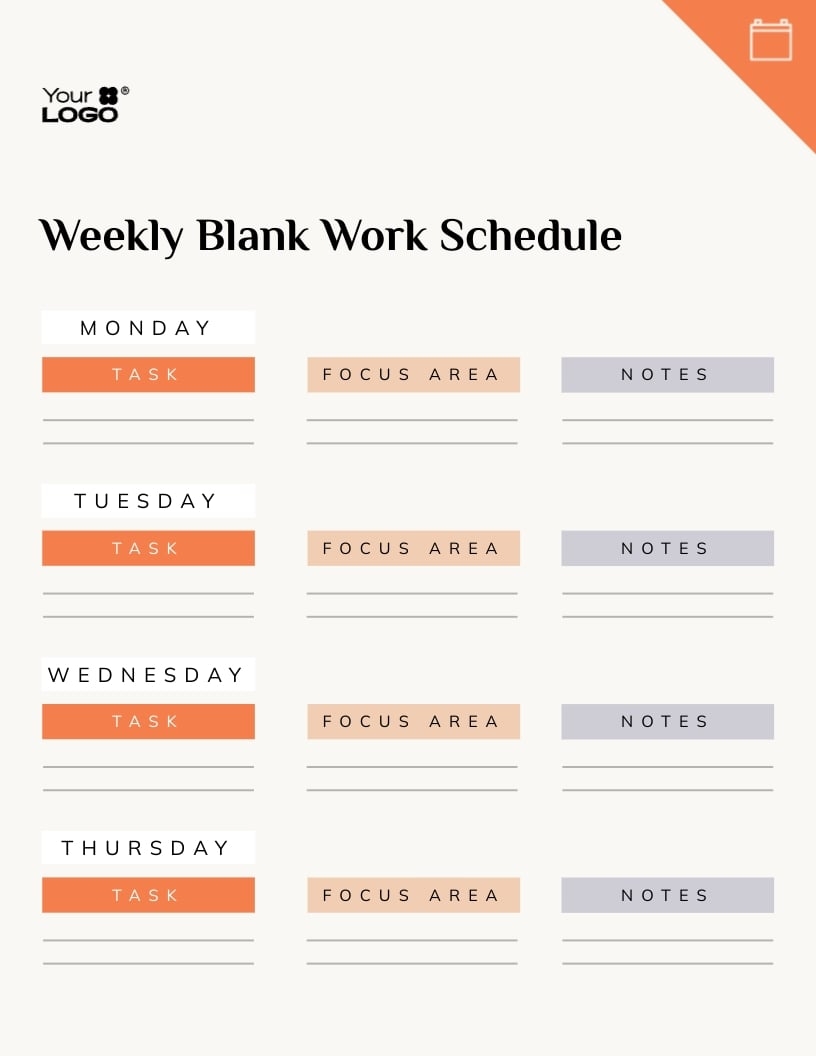 Free Schedule Templates To Customize Visme
