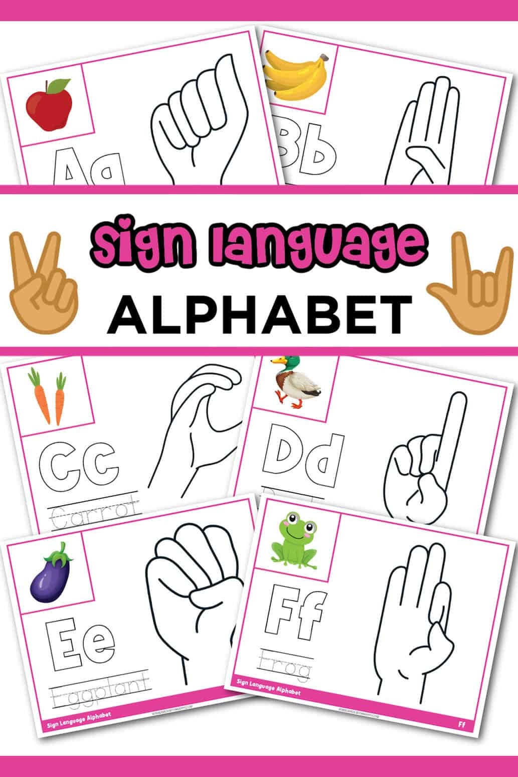 Printable Letter B In Sign Language