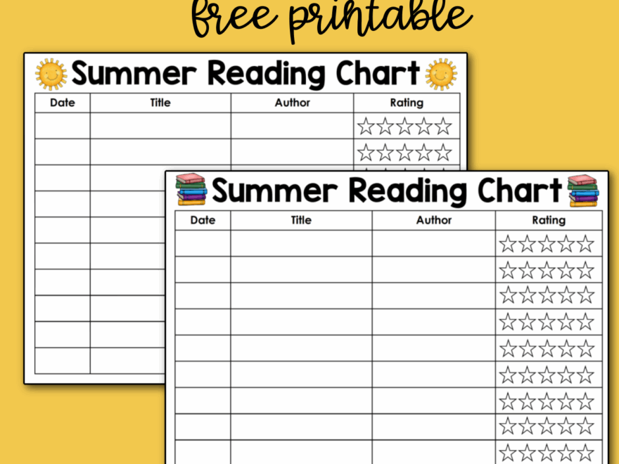 Free Summer Reading Charts Teaching Mama