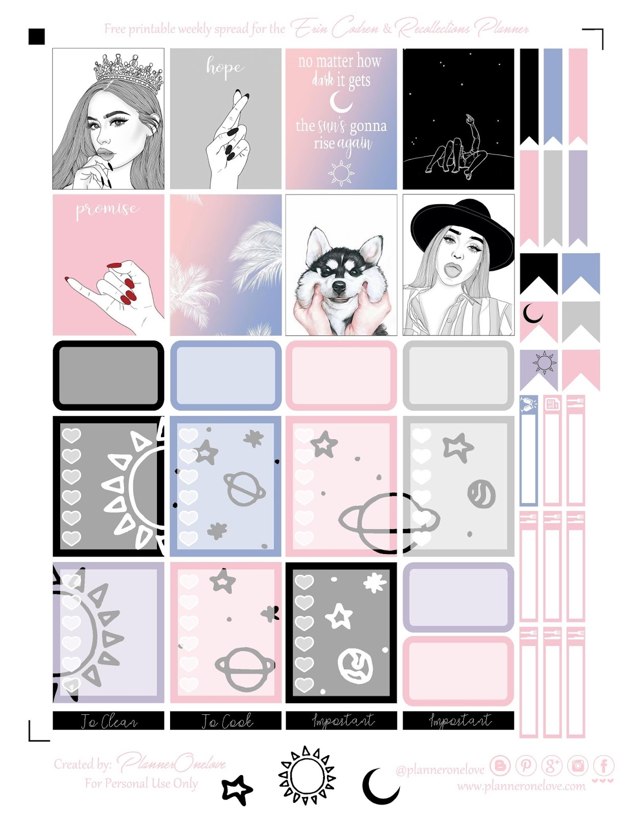 Free Printable Planner Stickers Tumblr