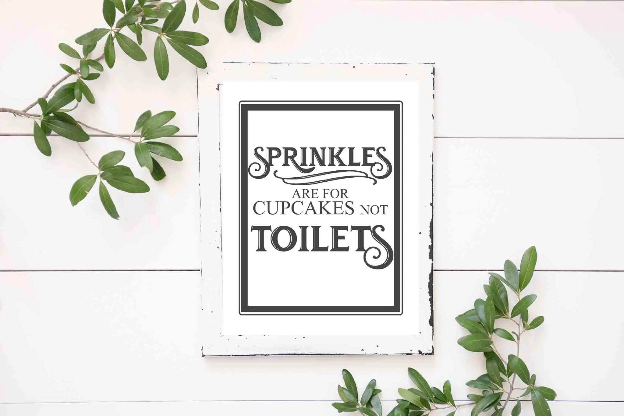 Bathroom Sign Decor Printable