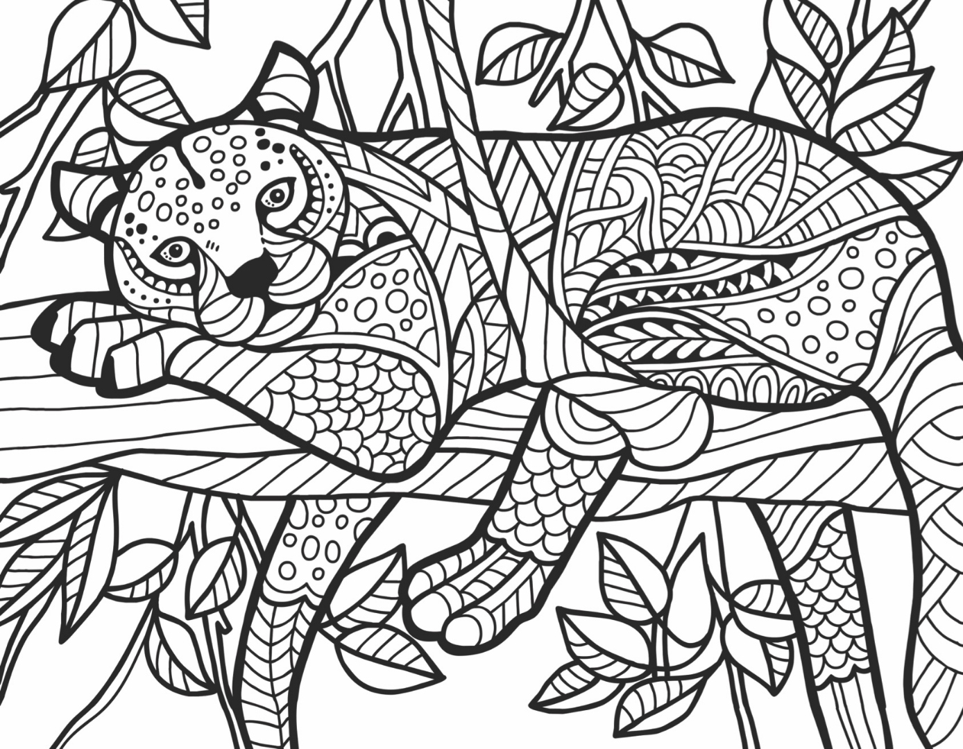 Cheetah Coloring Sheets Printable