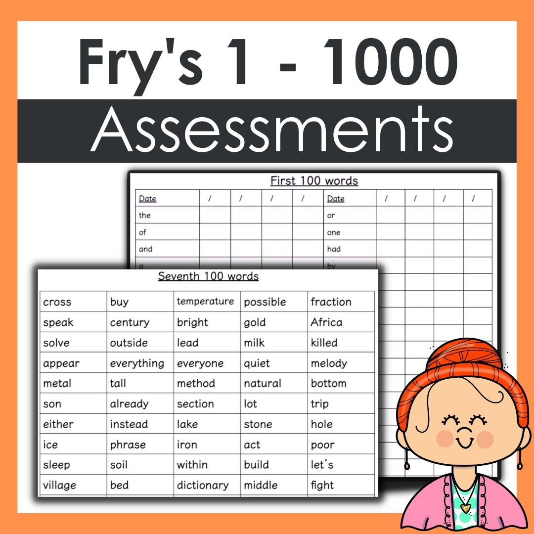 Free Printable Fry Word Lists