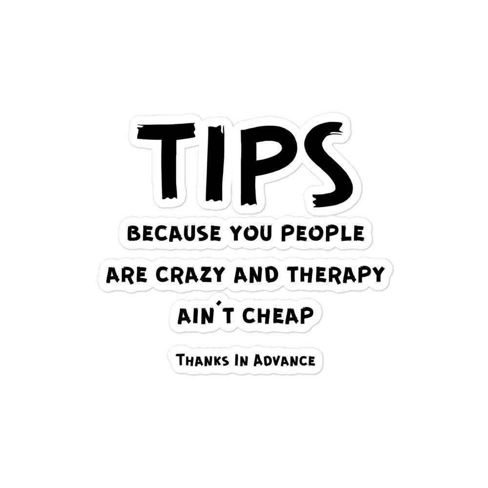 Printable Tip Jar Signs