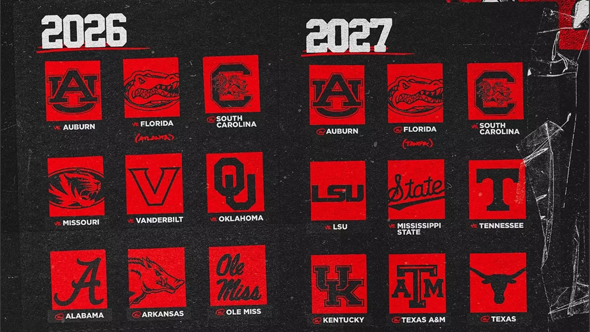 Future Bulldog SEC Schedules For 2026 29 Announced University Of Georgia Athletics