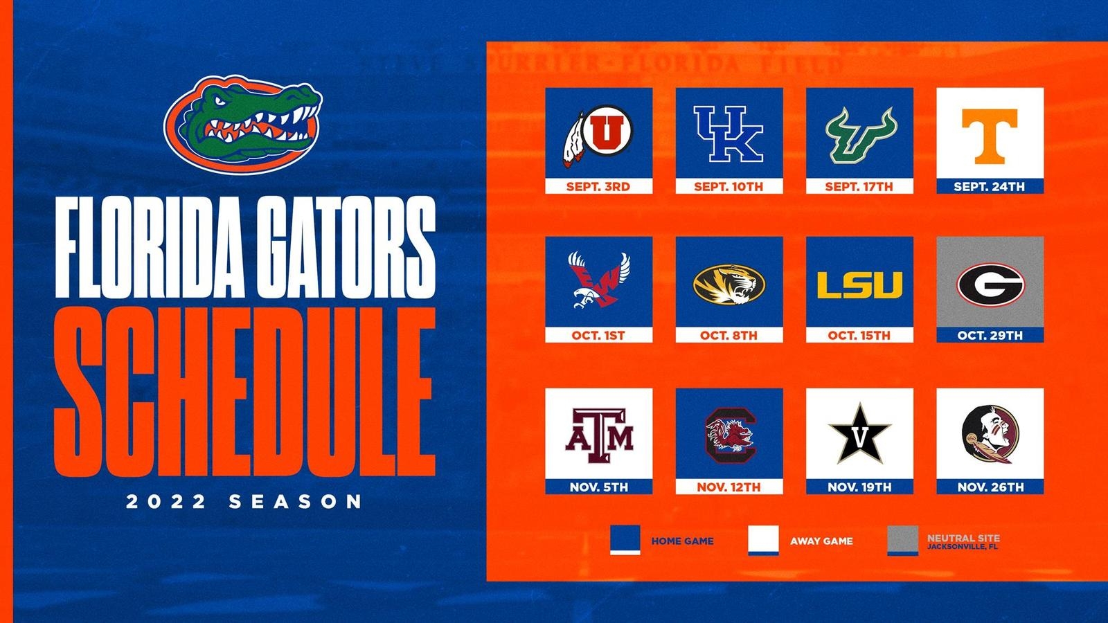 Gator Football Schedule Printable Gator Football Schedule Printable