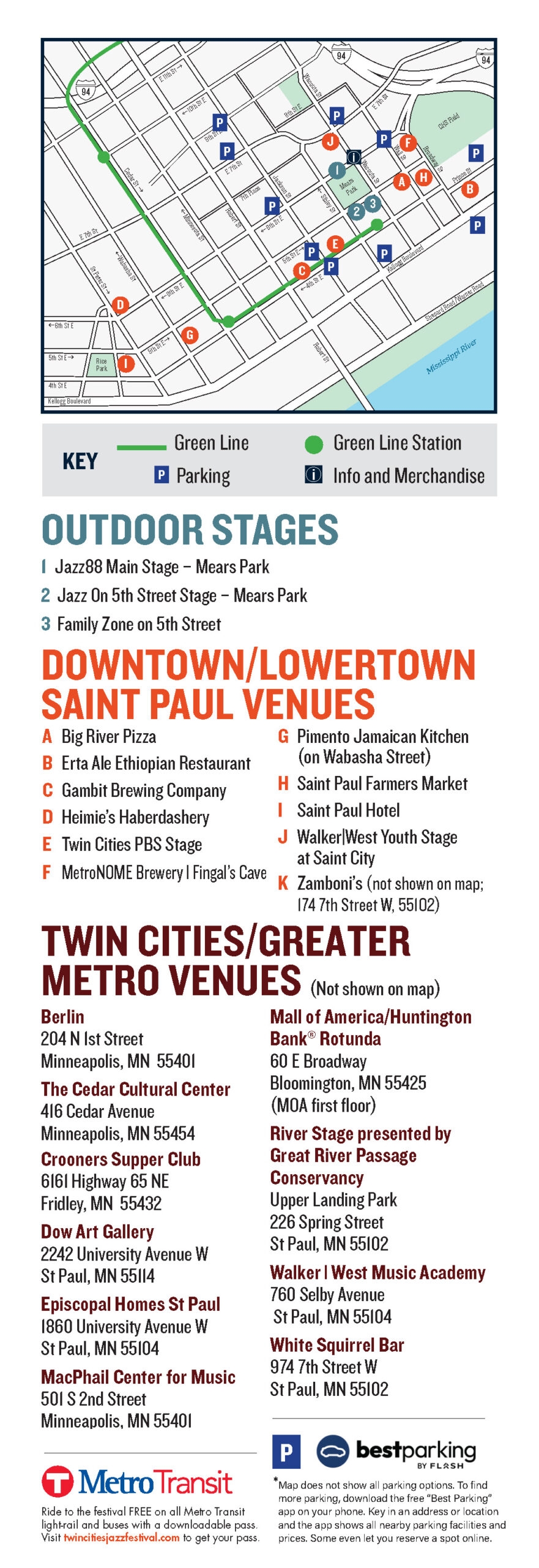 Getting To Mears Park Twin Cities Jazz Festival