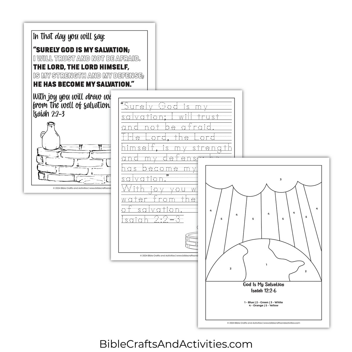 God Is My Salvation Activity Pages Bible Crafts Shop God Is My Salvation Activity Pages Bible Crafts Shop