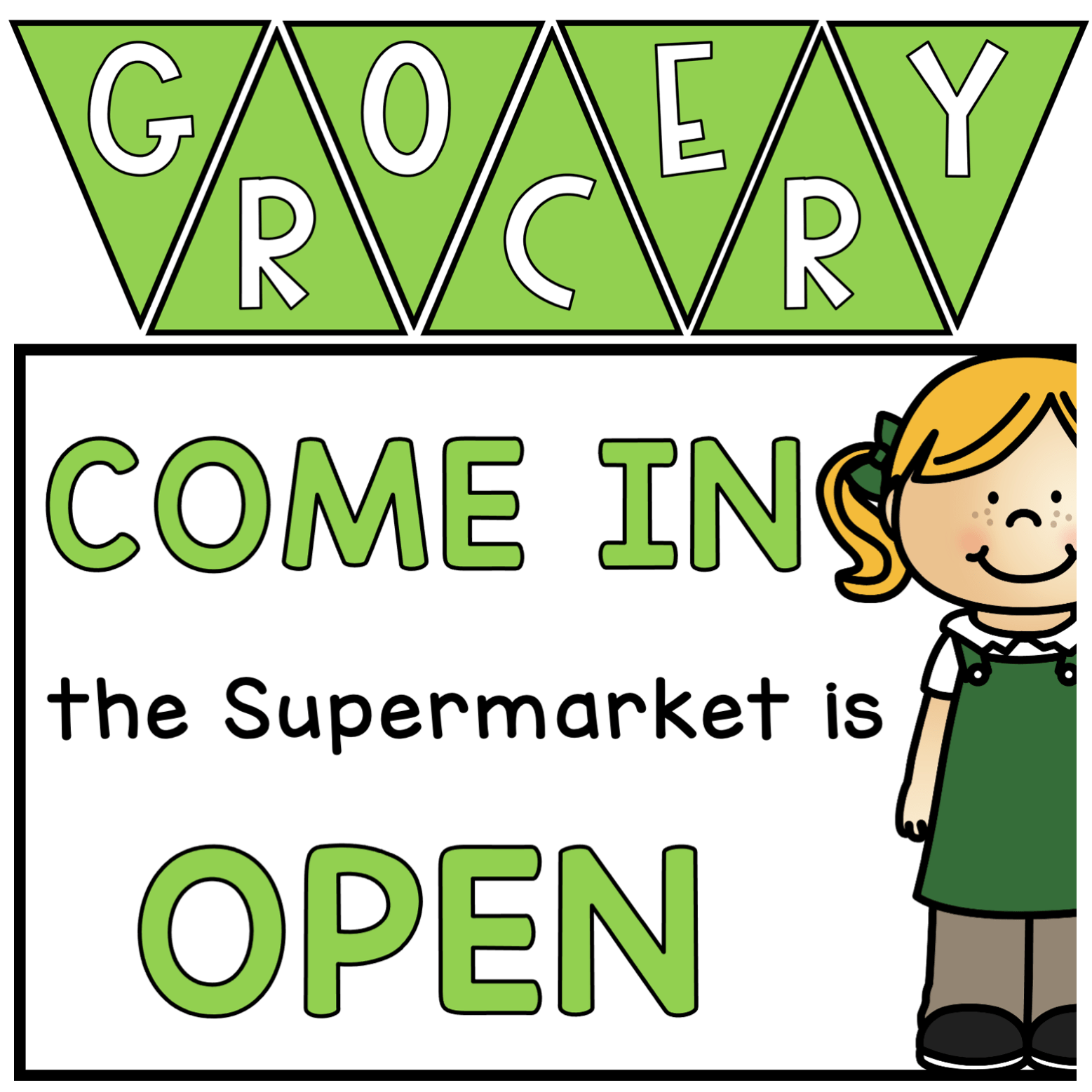 Grocery Store Sign Printable