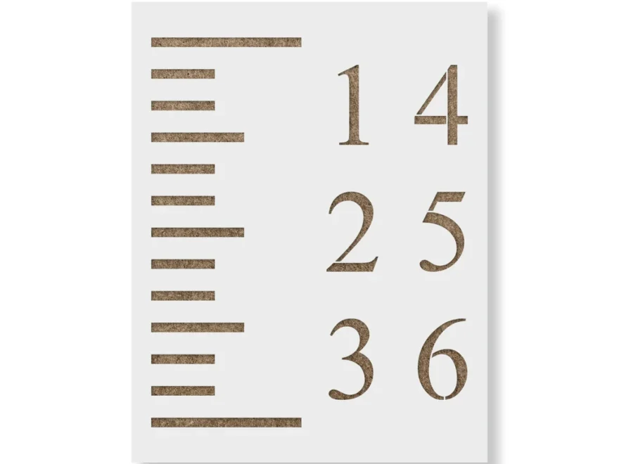 Growth Chart Stencil For DIY Ruler Projects Perfect For Boys Girls