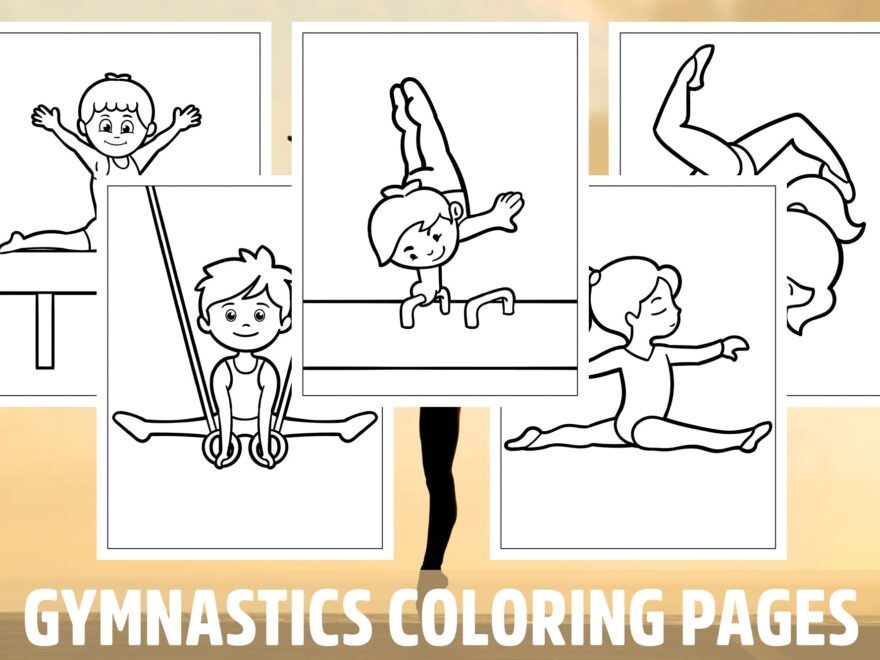 Gymnastics Coloring Pages For Kids Girls Boys Teens Birthday School Activity Made By Teachers