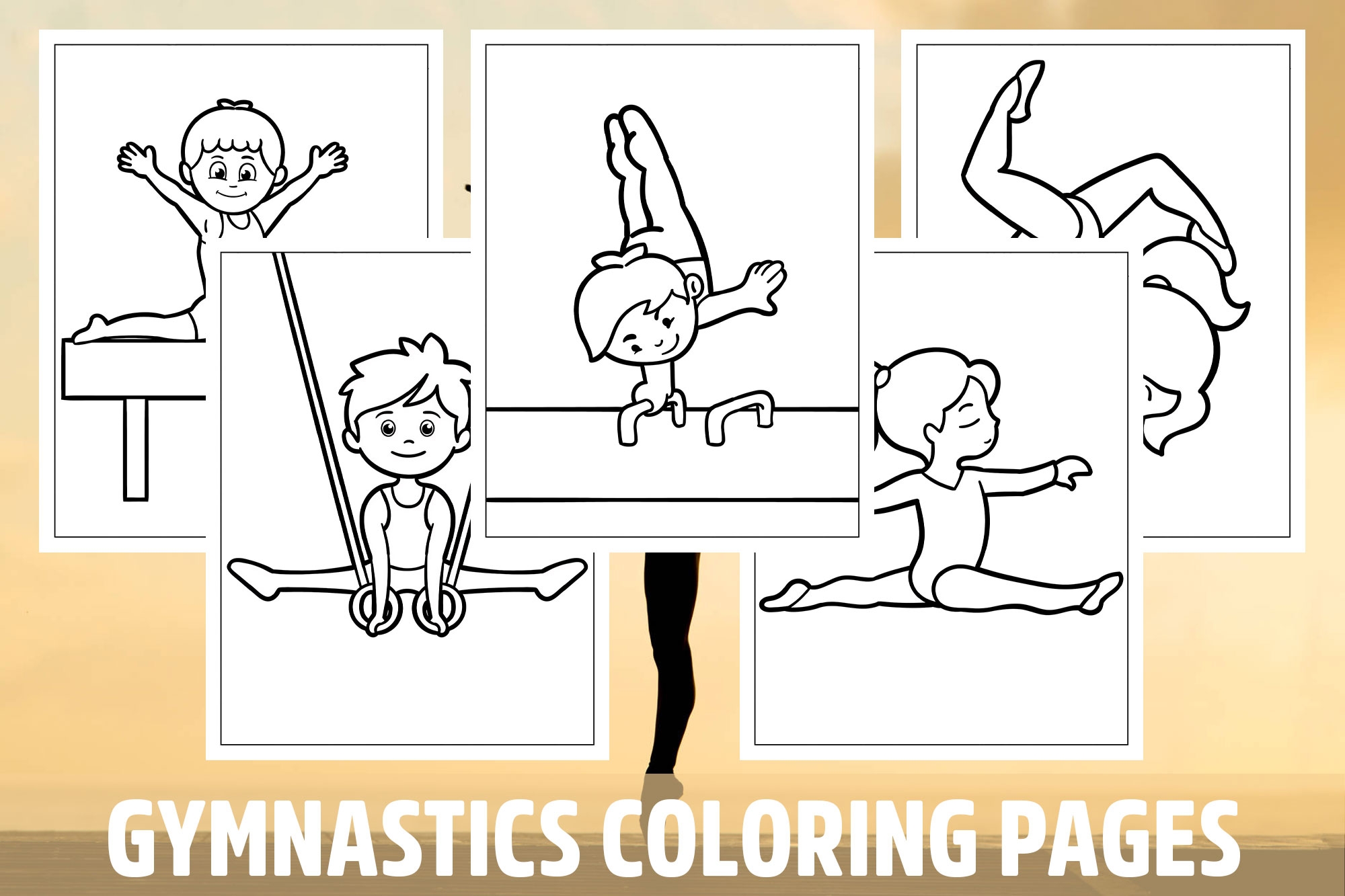 Gymnastics Coloring Pages For Kids Girls Boys Teens Birthday School Activity Made By Teachers