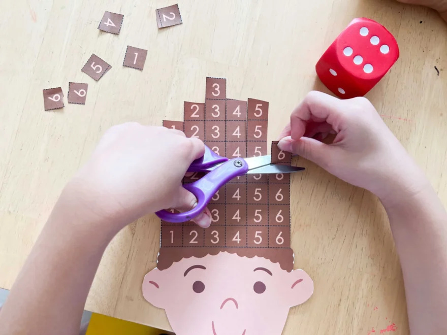 Haircut Number Game A Fun Counting And Cutting Activity For Preschoolers