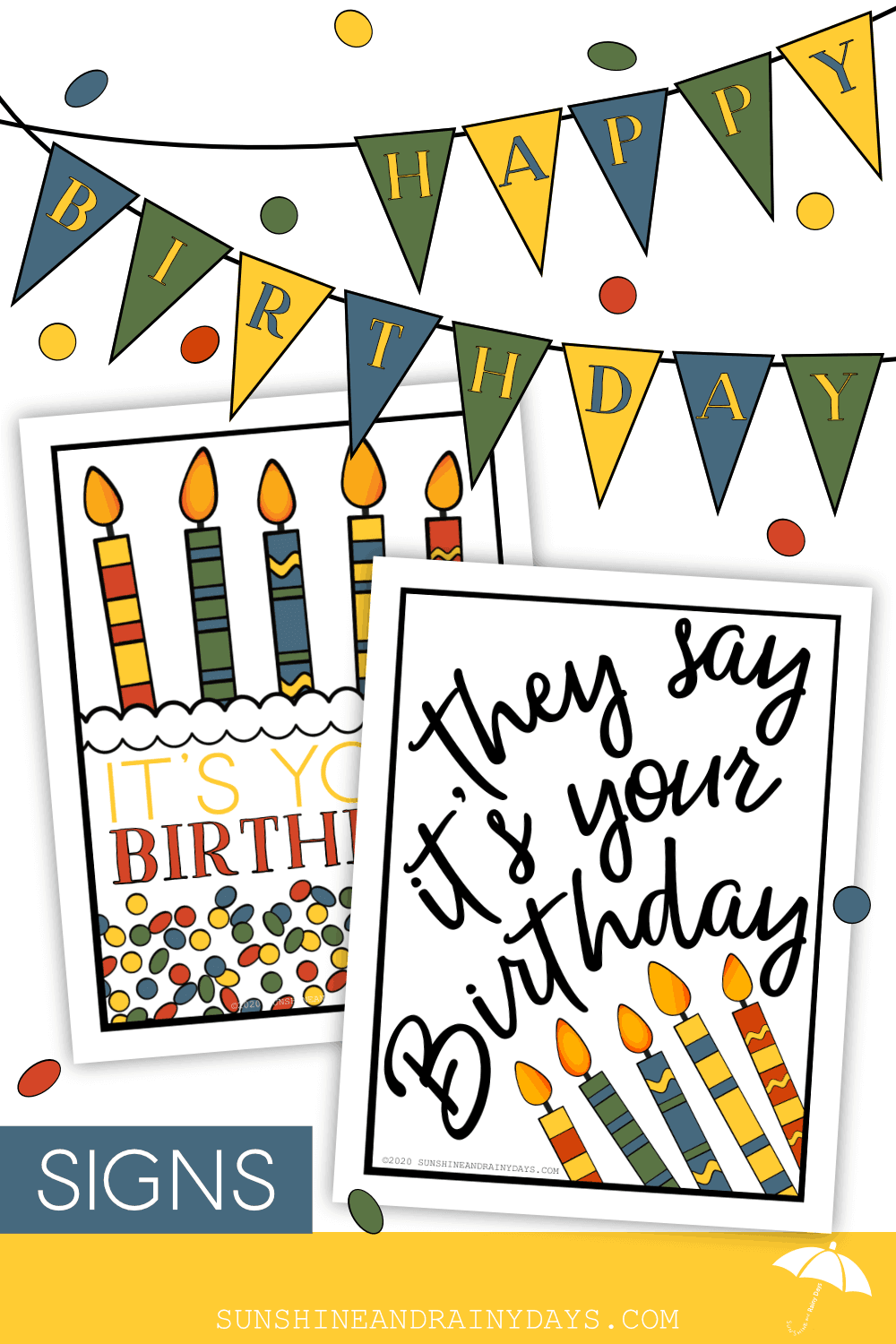 Happy Birthday Sign You Can Print At Home Sunshine And Rainy Days Happy Birthday Sign You Can Print At Home Sunshine And Rainy Days