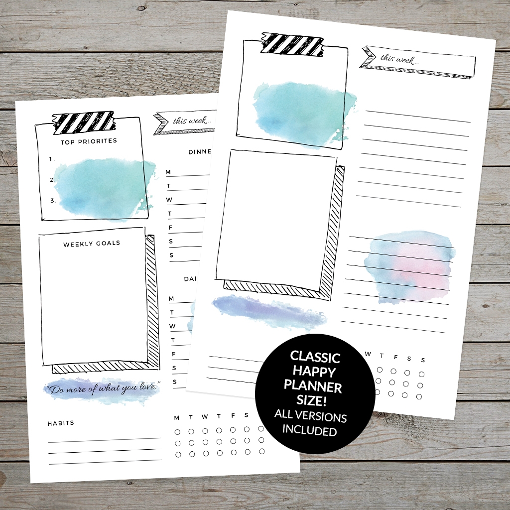 Happy Planner Bullet Journal Printables