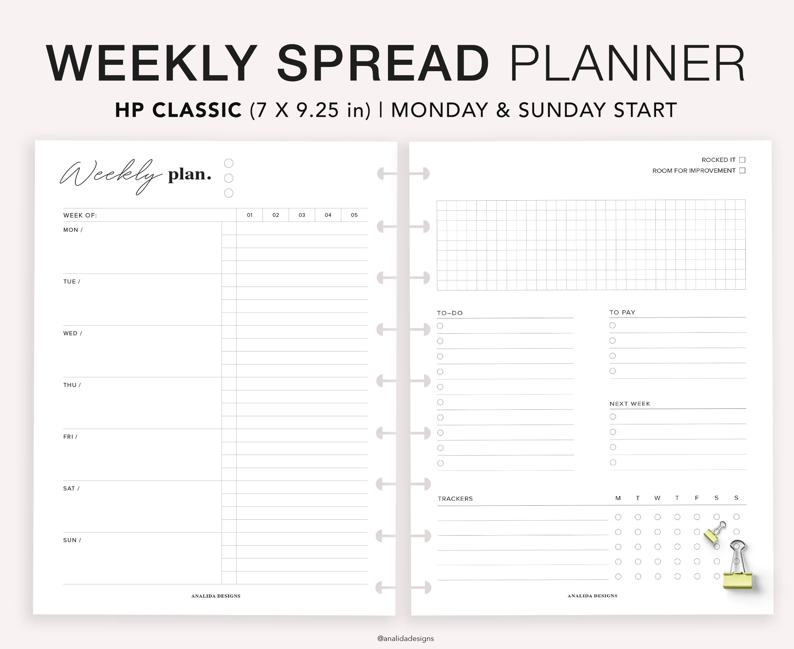 Happy Planner Template Happy Planner Printables