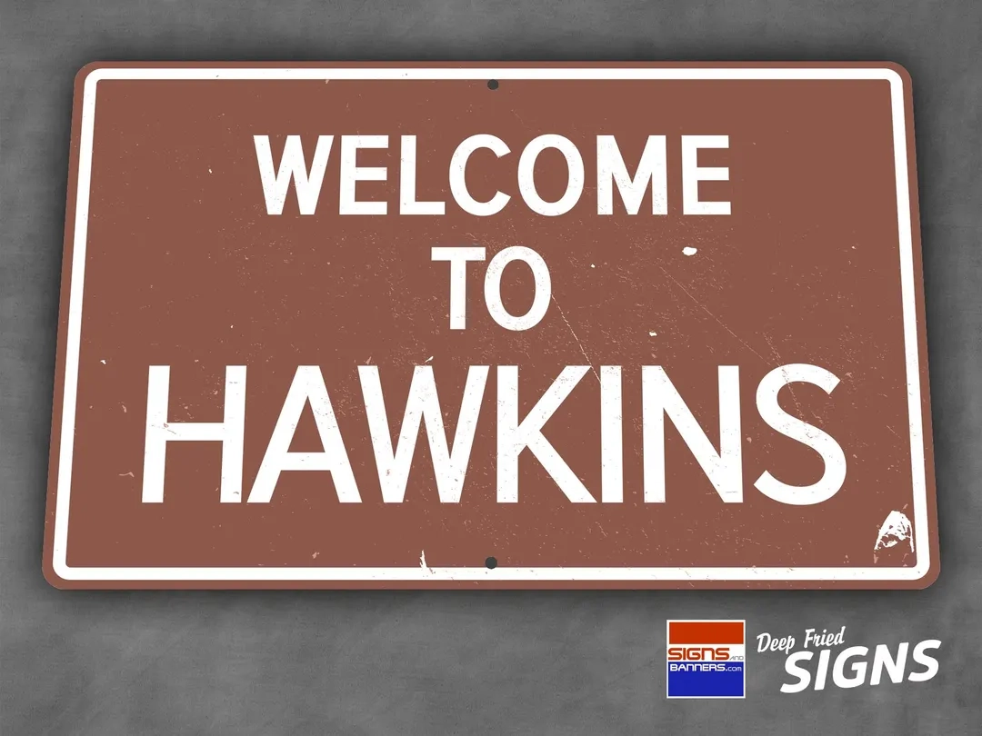 Welcome To Hawkins Sign Printable Welcome To Hawkins Sign Printable