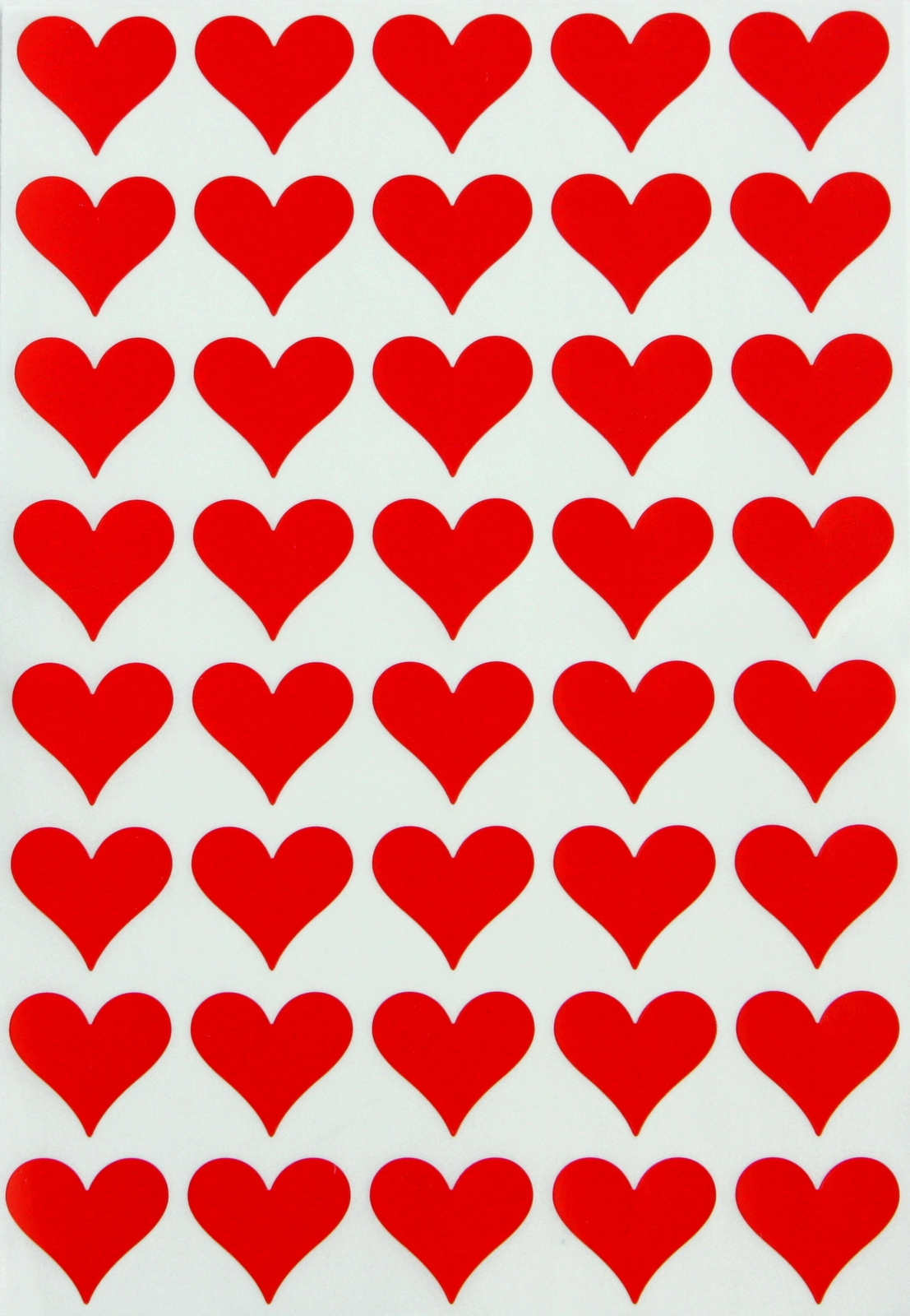 Heart Shaped Stickers In Red Envelope Seals Hearts One Size Royal Green 400 Pack Walmart