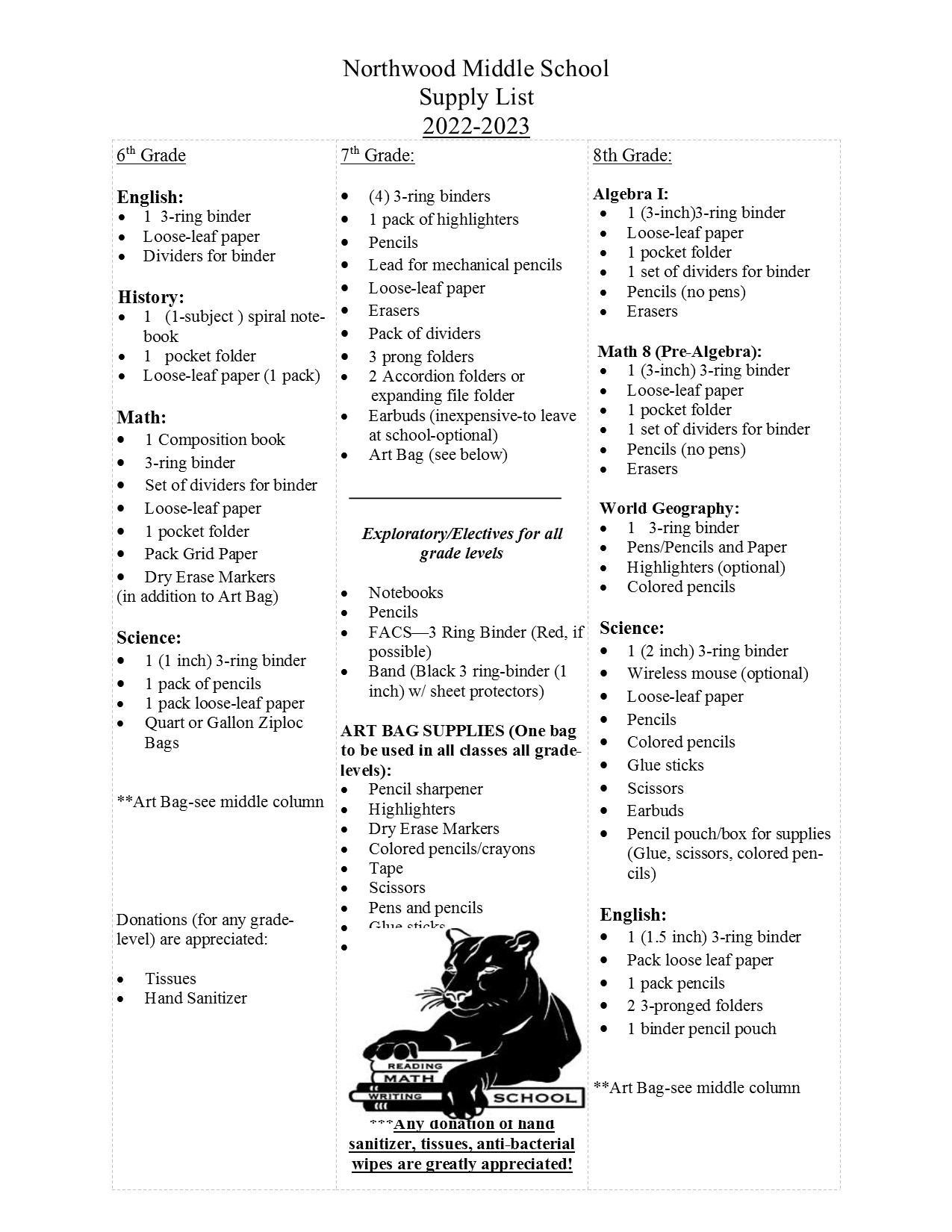 High School Supply List Texas High School Supply List 9th Grade Ninth Grade Supply List School Supply Shopping Maconaquah High School Supplies For