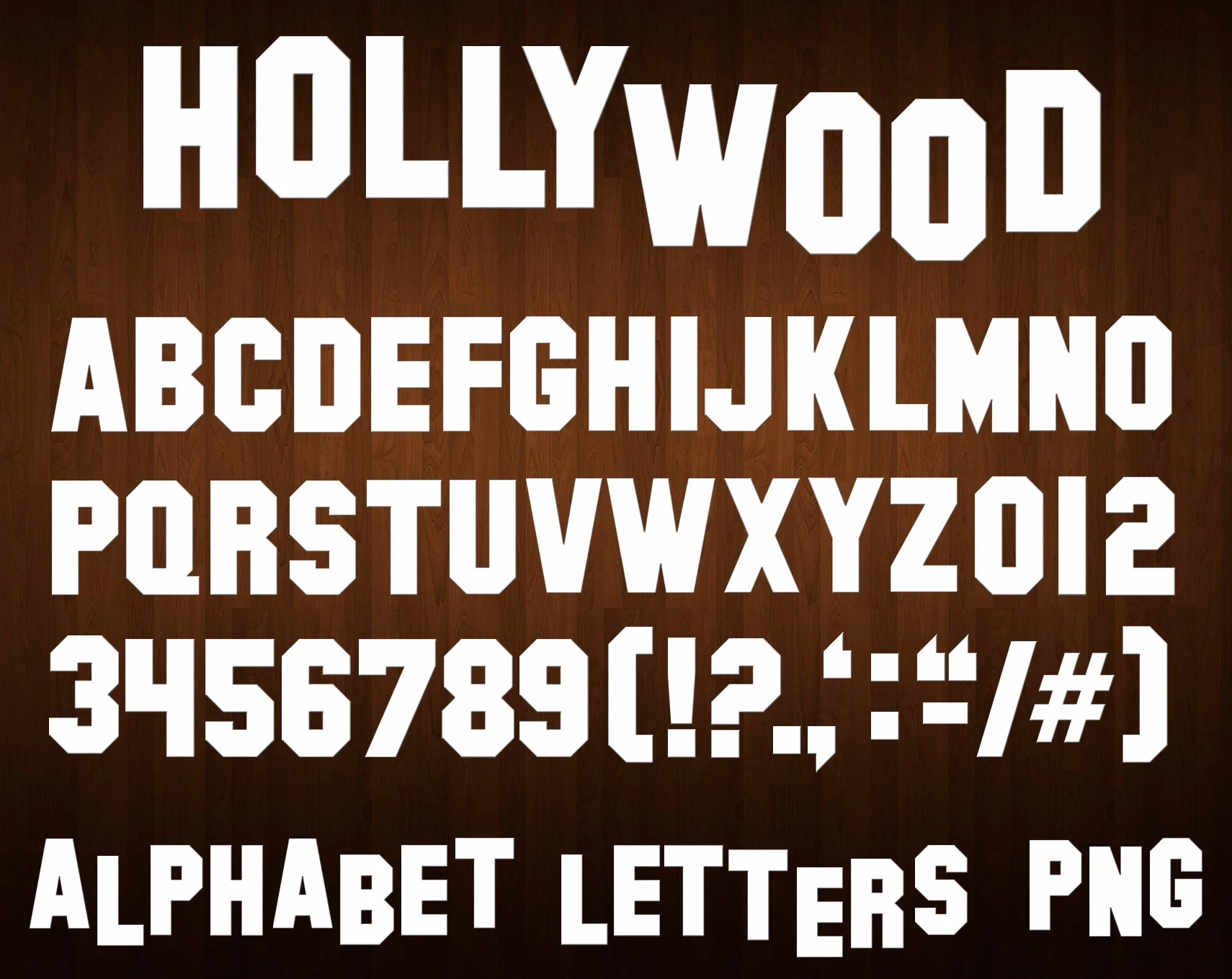 Printable Hollywood Sign Letters Printable Hollywood Sign Letters
