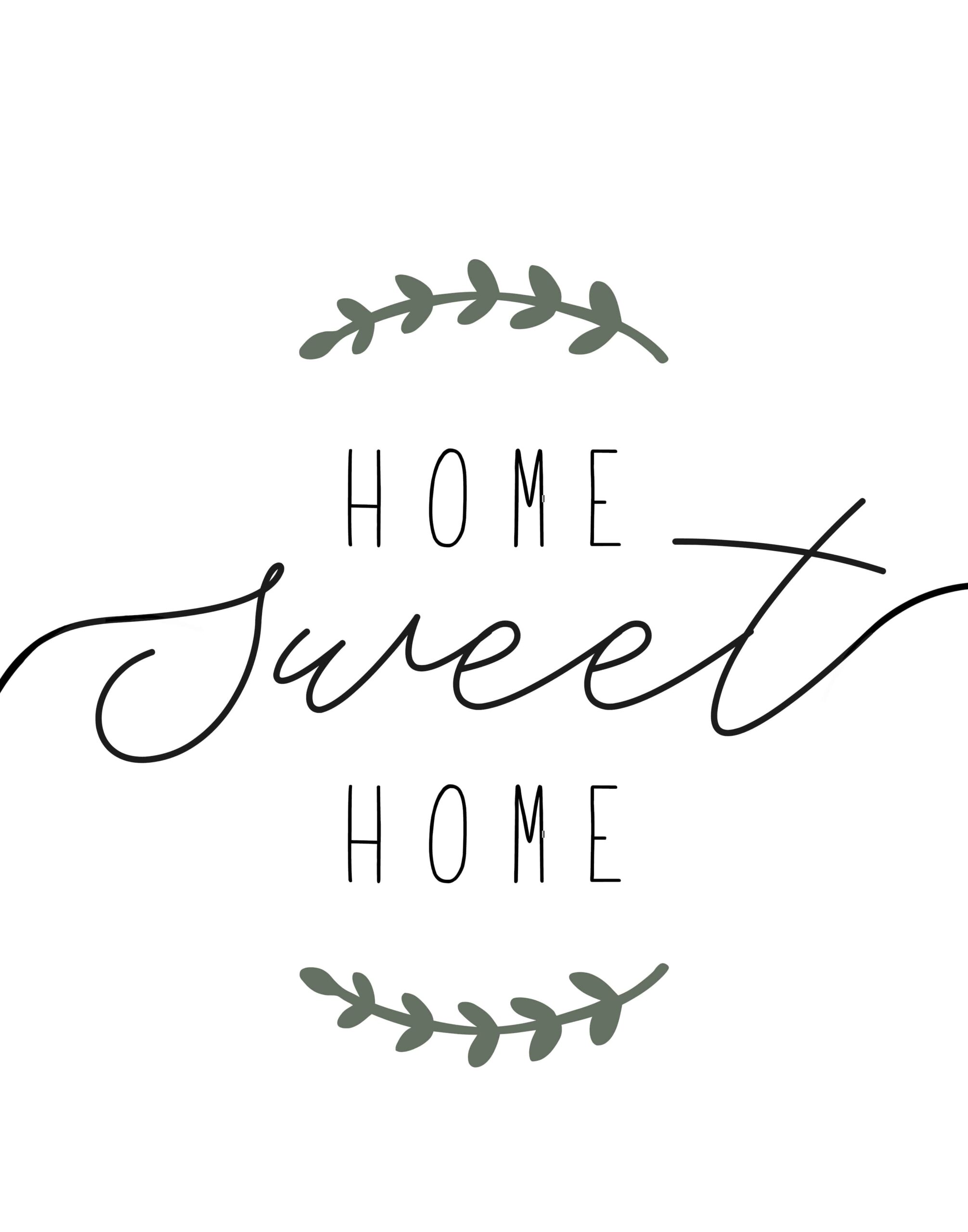 Home Sweet Home Printable Farmhouse Art Lolly Jane