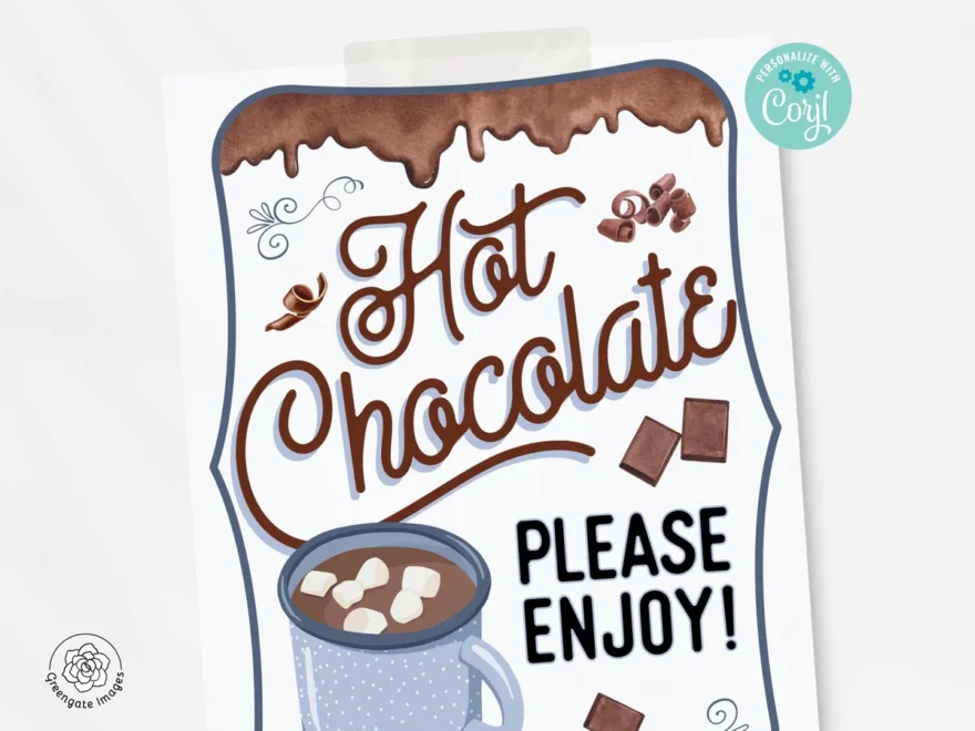 Hot Chocolate Sign Greengate Images