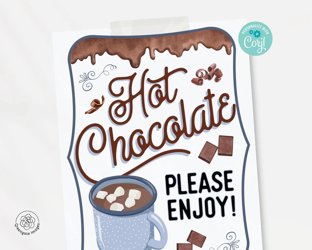 Hot Chocolate Sign Greengate Images