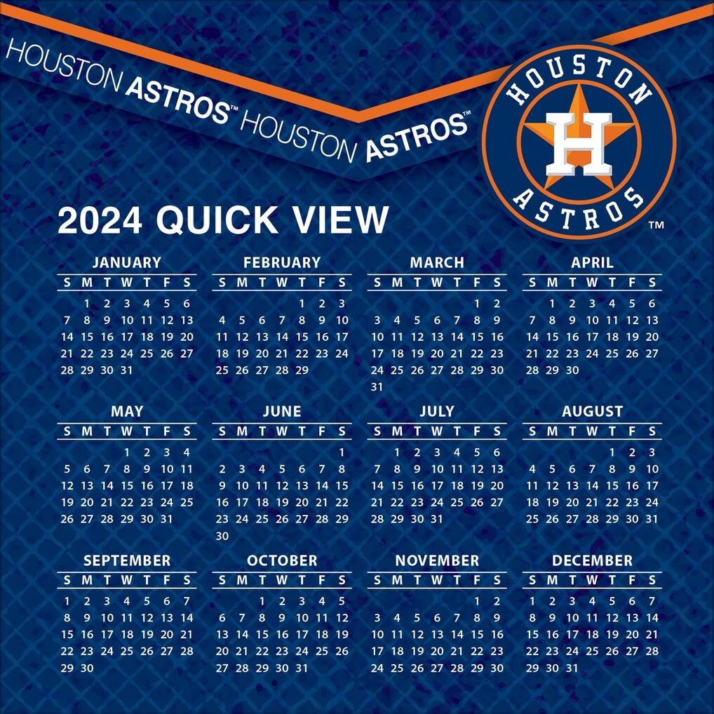 Houston Astros 2024 Box Calendar