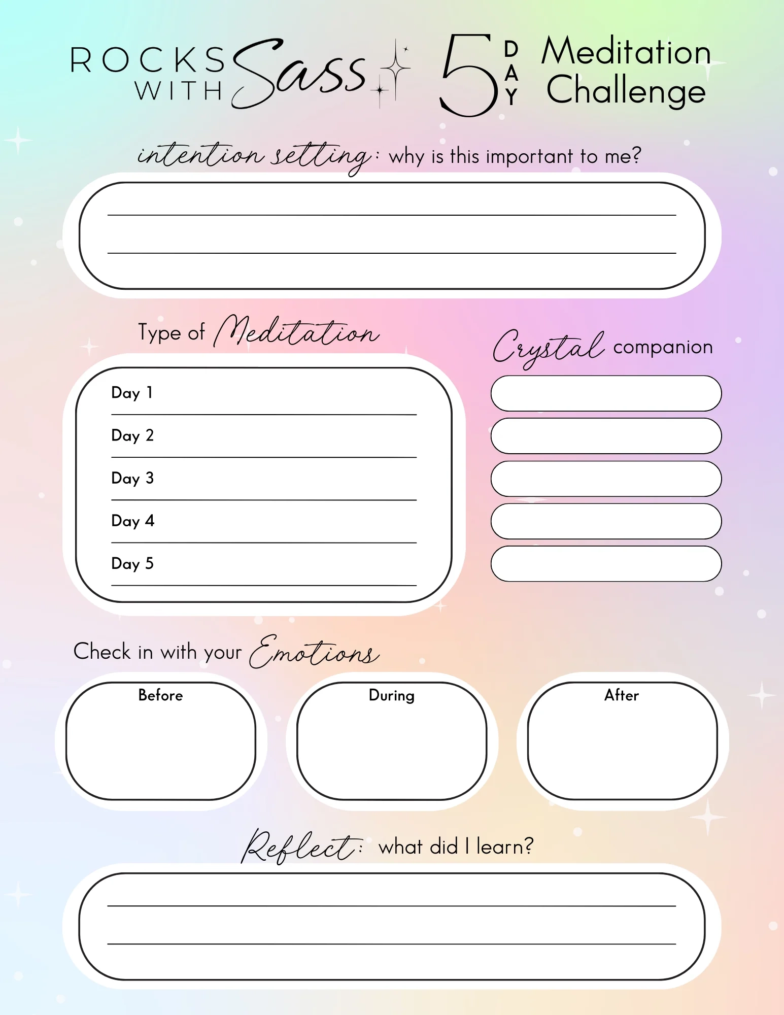 T Meditation For Beginners Guide Printable