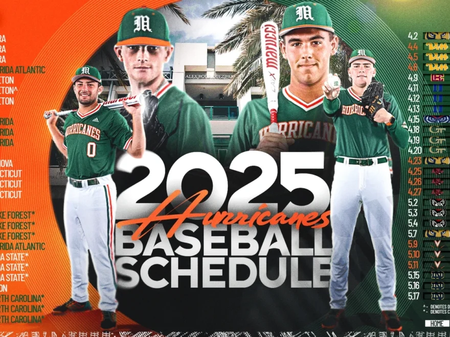 Hurricanes Unveil 2025 Baseball Schedule University Of Miami Athletics