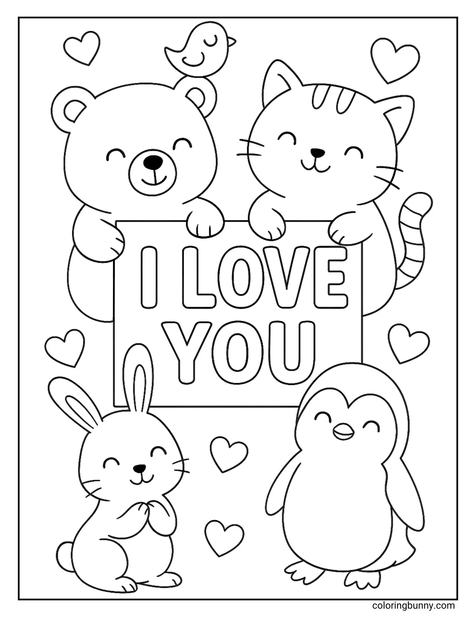 Printable Coloring Pages Tiny Signs