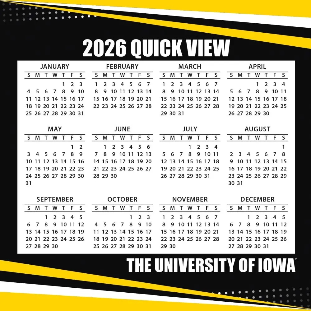 Iowa Hawkeyes 2026 Desk Calendar Calendars Iowa Hawkeyes 2026 Desk Calendar Calendars