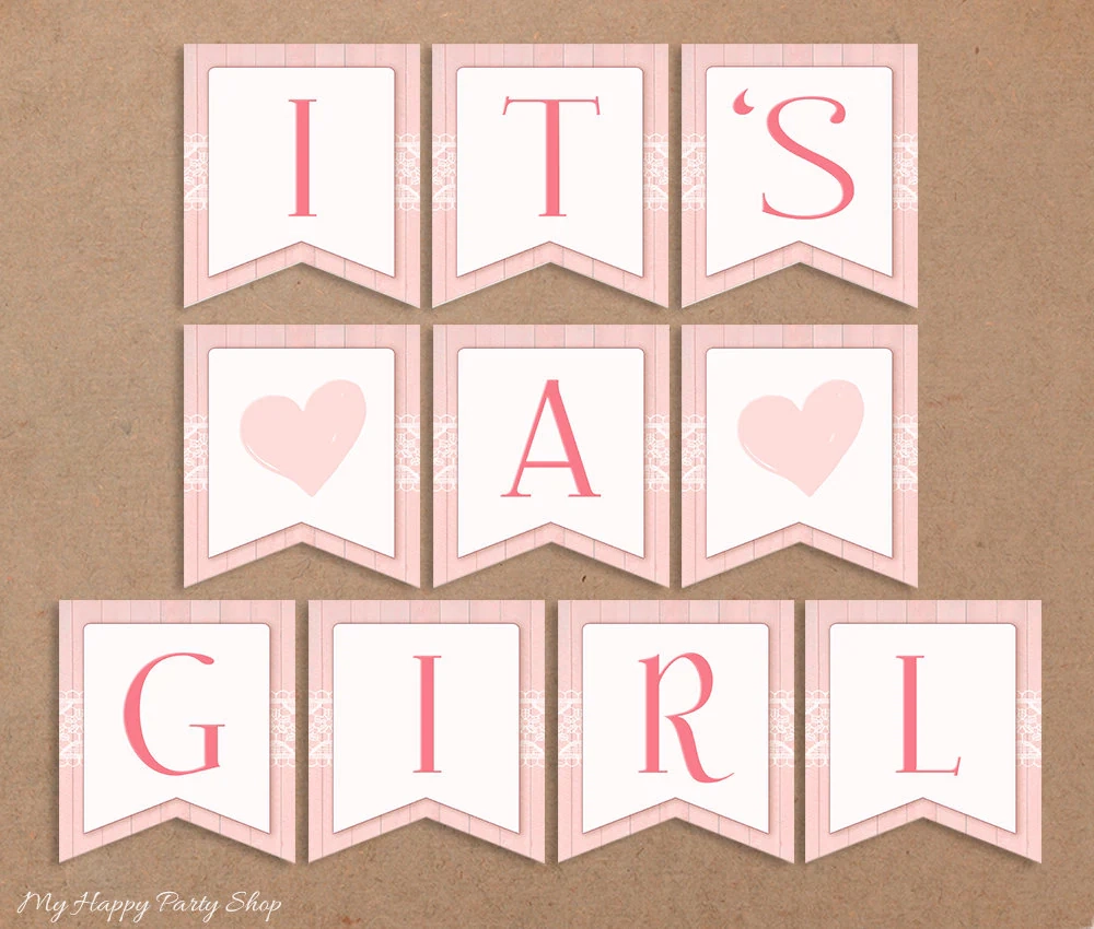 Its A Girl Banner PRINTABLE Baby Shower Banner Pink Baby Shower Decorations Its A Girl Sign Girl Shower Idea INSTANT DOWNLOAD Digital Etsy Its A Girl Banner PRINTABLE Baby Shower Banner Pink Baby Shower Decorations Its A Girl Sign Girl Shower Idea INSTANT DOWNLOAD Digital Etsy
