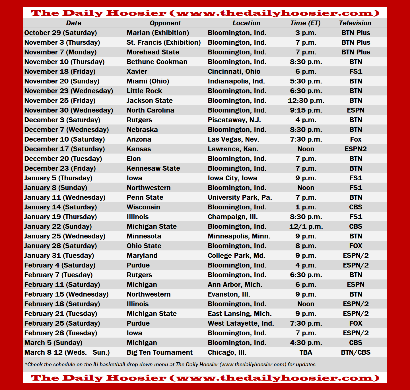 IU Basketball 2022 23 Schedule Page And Printable Version The Daily Hoosier IU Basketball 2022 23 Schedule Page And Printable Version The Daily Hoosier