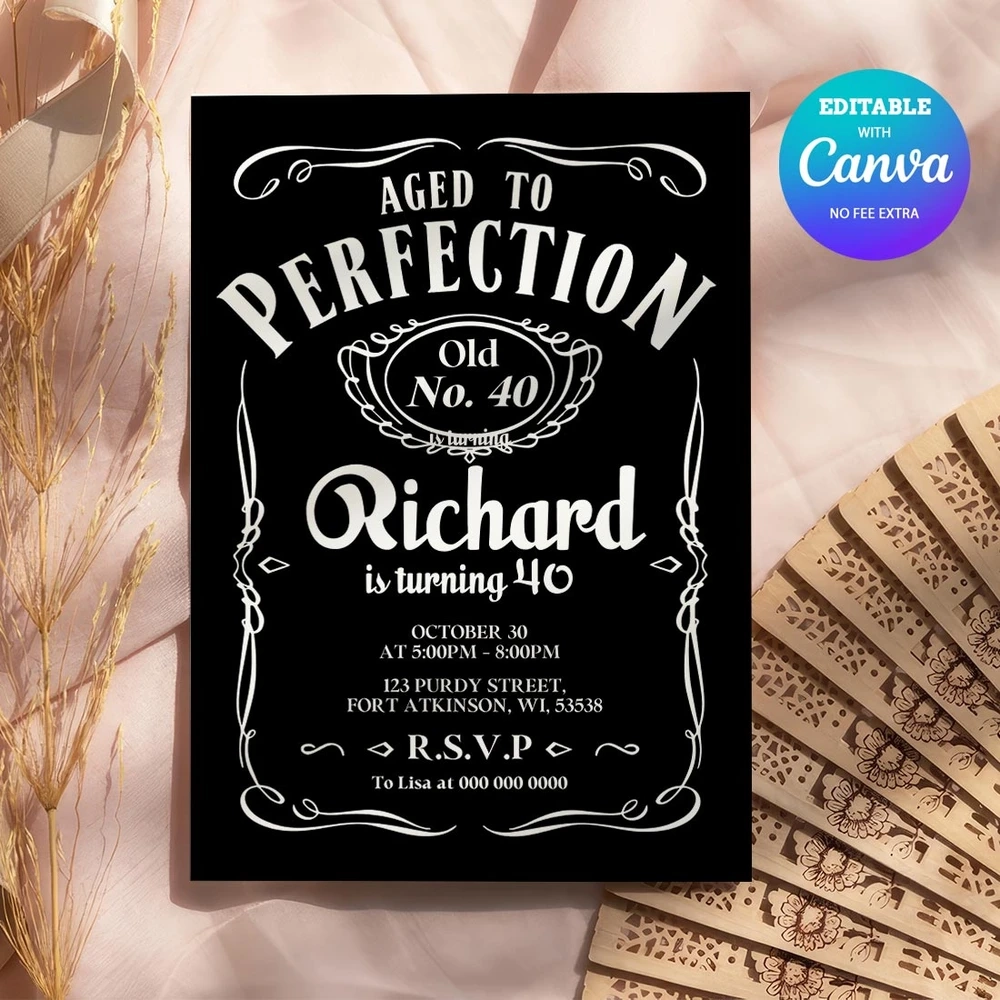 Jack Daniels Birthday Sign Printable Template