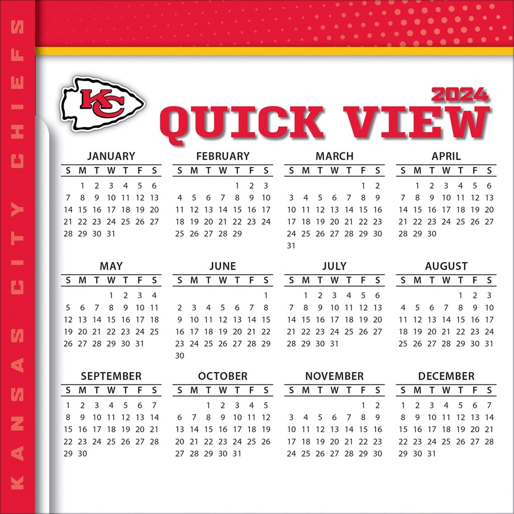 Kansas City Chiefs 2024 Box Calendar