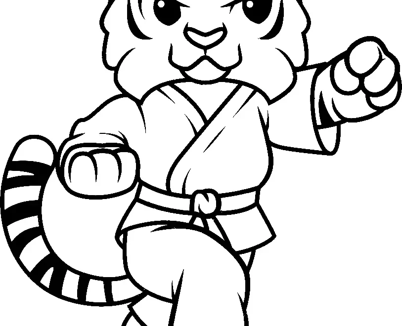 Karate Coloring Pages To Print Free Printable Coloring Pages