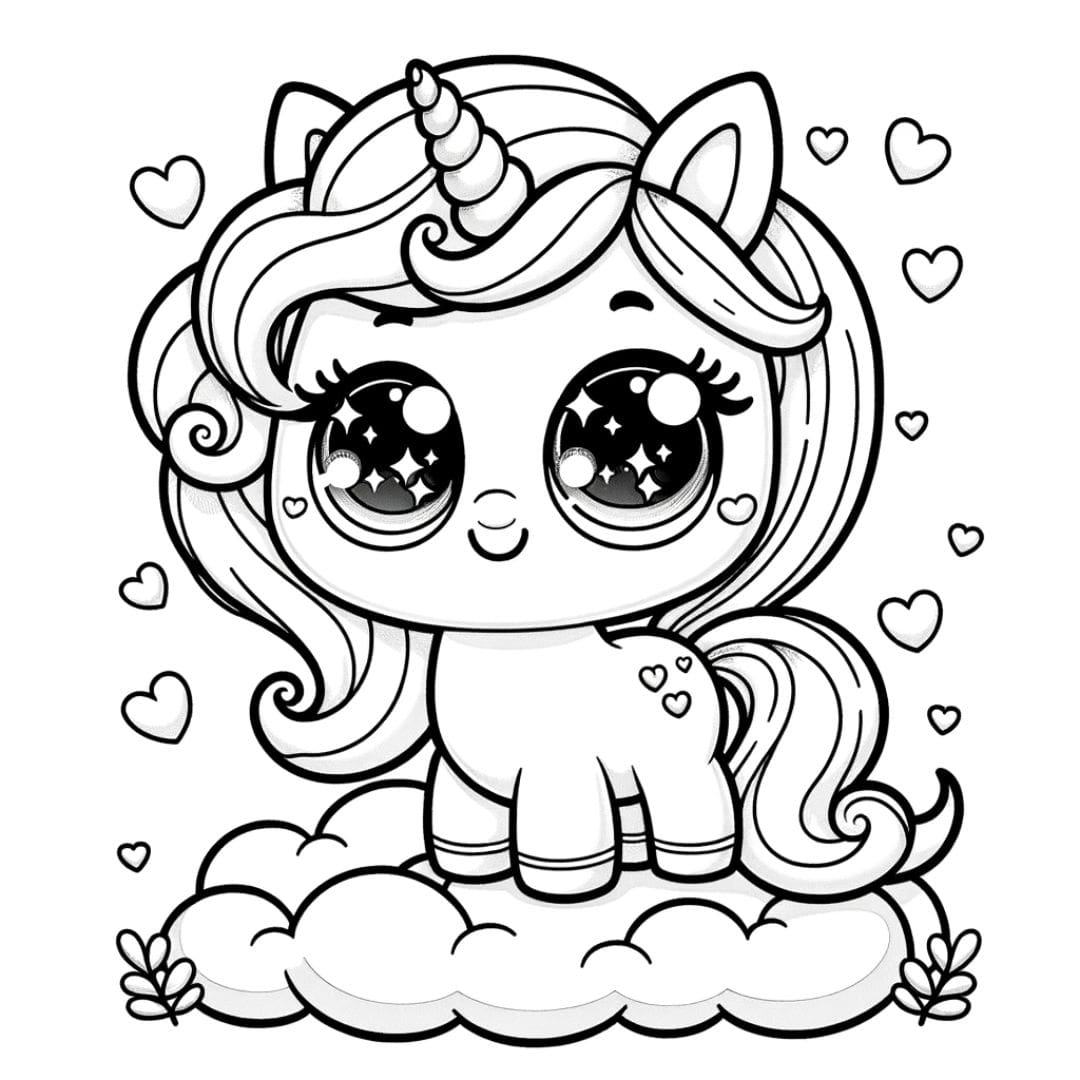 Shopkins Unicorn Coloring Sheets Printable