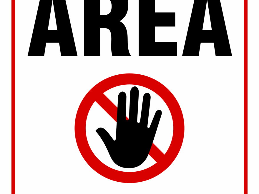 Keep Out Signs Poster Template