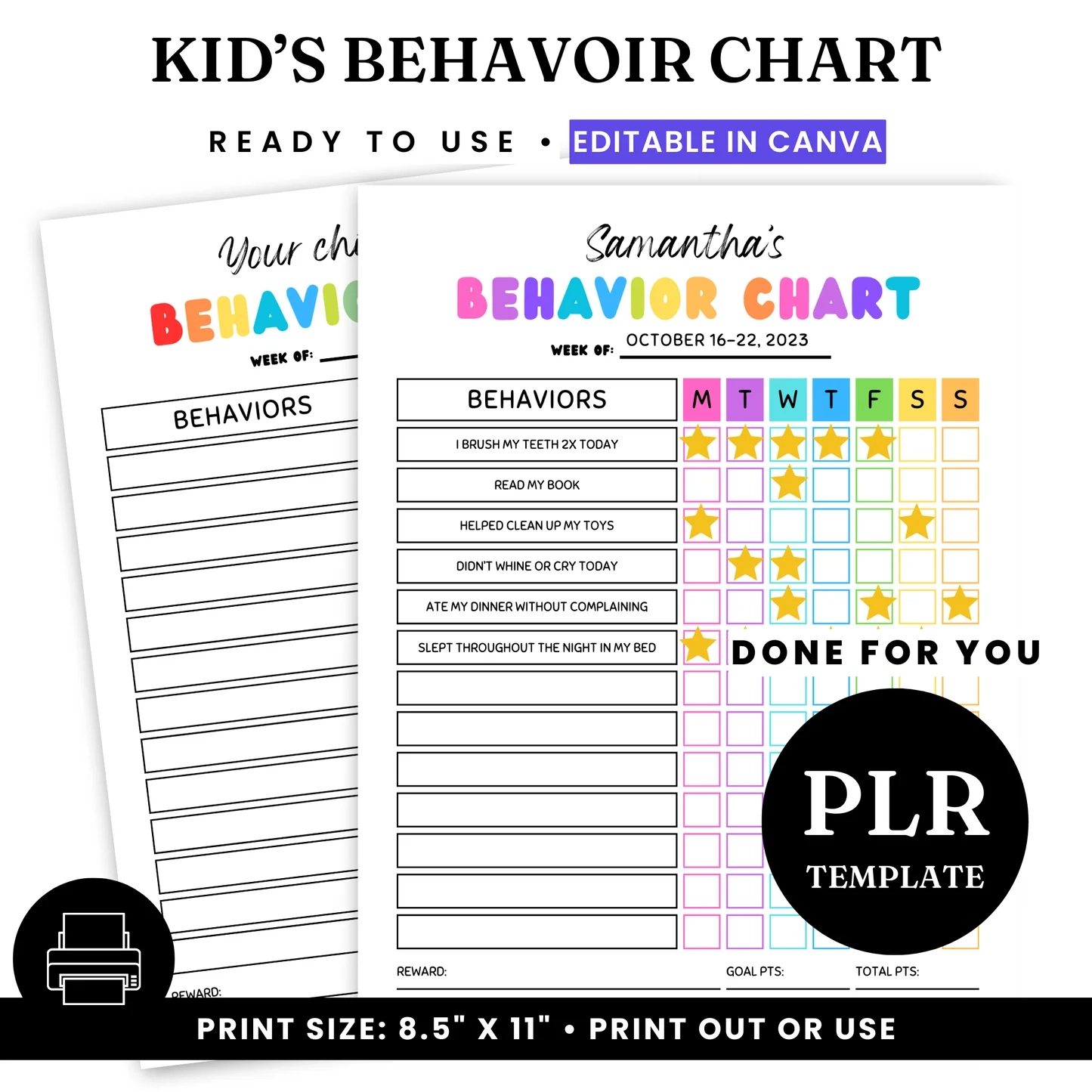 Desk Behavior Charts Printable Desk Behavior Charts Printable