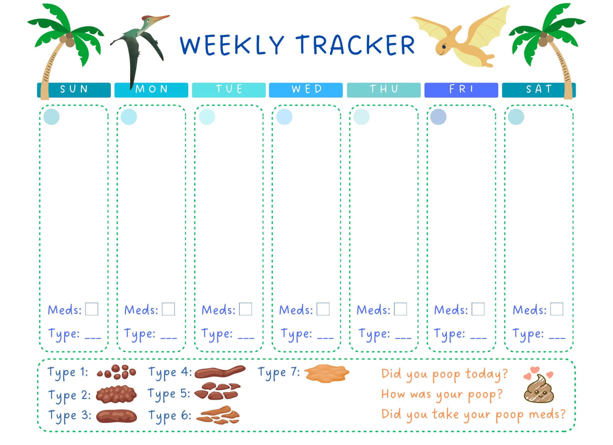 Printable Poop Training Chart For Encopresis