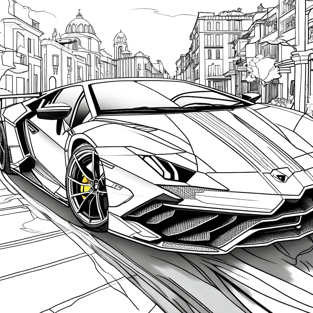 Lamborghini Coloring Pages 21 TOP PAGES Lamborghini Aventador Lamborghini Urus Lamborghini Diablo Lamborghini Gallardo Etsy