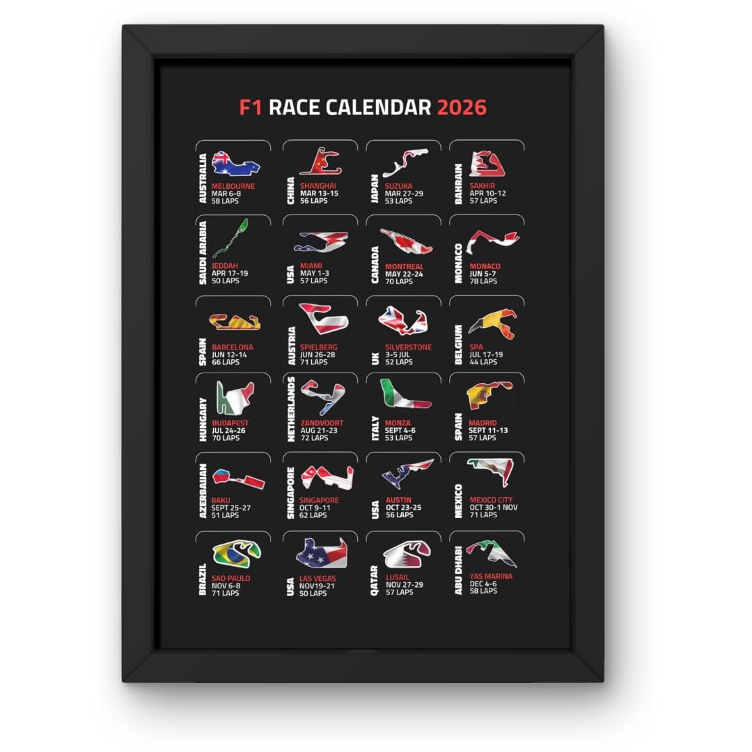 Formula 1 2026 Printable Schedule